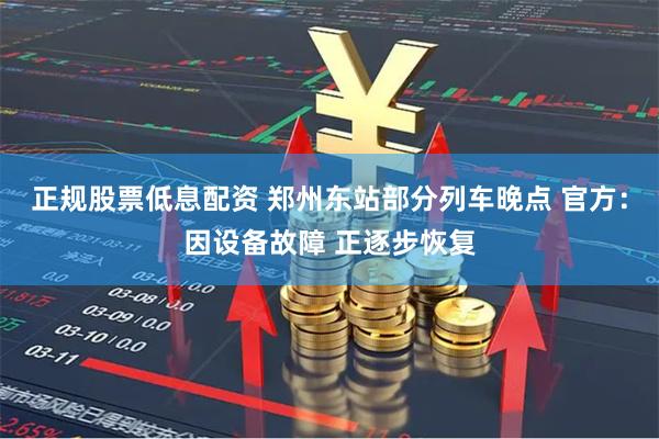 正规股票低息配资 郑州东站部分列车晚点 官方：因设备故障 正逐步恢复