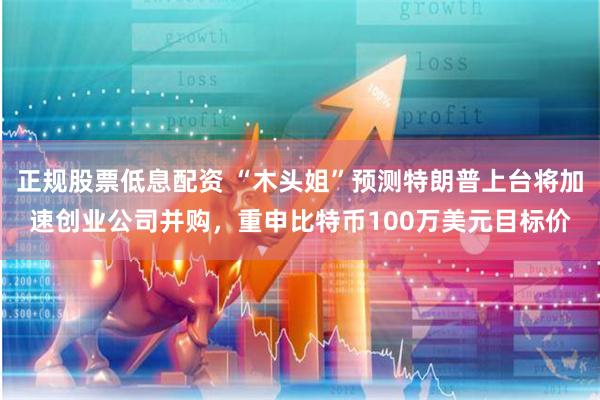 正规股票低息配资 “木头姐”预测特朗普上台将加速创业公司并购，重申比特币100万美元目标价