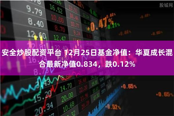 安全炒股配资平台 12月25日基金净值：华夏成长混合最新净值0.834，跌0.12%